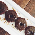 Paleo Chocolate Donuts with Caramel Glaze